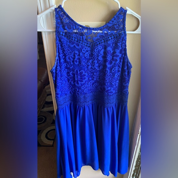 Lace Blue Dress - Picture 1 of 6
